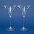 Set 2 vysokých martini / koktejl sklenic 250 ml, Swarovski Crystals