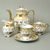 Cofe set for 6 pers., honey golden rose, Royal Czech porcelain