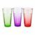 Three coloured glasess 280 ml, Solbika Glassworks Poland