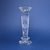 Crystal Hand Cut Candlestick octagonal - Thistle decor, 255 mm, Crystal Bohemia Poděbrady
