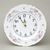 Wall clock 27 cm, Thun 1794, karlovarský porcelán, BERNADOTTE climbing rose