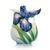 Eloquent Iris flower porcelain creamer 11 cm, FRANZ Porcelain