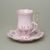 Cup 230 ml tall and saucer 16 cm for chocolate, Lenka 247p, Rose China Chodov