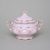 Cukřenka velká 330 ml, Sonáta, Dekor 158, Leander, růžový porcelán
