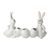 Figurka zajíčků s vázičkou Jarní city 28 / 7,5 / 16 cm, porcelán, Goebel