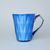 Mug Diamond Blue Titan, MATTE Blue And Platinum, 250 ml, Goldfinger porcelain