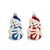Christmas Glass Bear Ornament with Stocking, 7 cm, Czech Ornaments MIJA