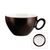 Breakfast cup and saucer, Trio 23602 Dark Chocolate, Seltmann Porcelain