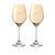 Amber Silhouette - Set of 2 White Wine Glasses, Swarovski Crystals