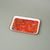 Platter small 21 x 14 x 2 cm red, new bone china EGAN