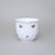 Flower pot without handles, diameter 12,9; h. 10,9 cm, Hazenka, Cesky porcelan a.s.