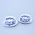 Cup + saucer tea Prague Charles bridge 0,20 l / 15,5 cm tea, 1 pcs., Original Blue Onion pattern