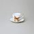 Liqueur cup 20 ml + saucer 7 cm, Butterfly, Lindner porcelain