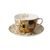 Cup and saucer Gustav Klimt - The Kiss, 0,5 l / 19 cm, Fine Bone China, Goebel