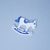 Christmas decoration - Rocking horse 8 x 8,9 cm, Original Blue Onion Pattern