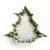 Winter wonderland chickadee design sculptured porcelain plate (tree) 33 x 36 cm, FRANZ Porcelain