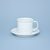 Mug Retro 180 ml smaller + saucer 14 cm, white, G. Benedikt 1882