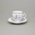 Cup and saucer coffee 150 ml / 15 cm, Thun 1794, karlovarský porcelán, BERNADOTTE climbing rose + gold
