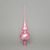 Christmas Tree Glass Tip 28 cm, Pink 165, Bohemian hand made Christmas decorations