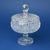 Jar with cover footed 16,5 cm, cut 500 pk, Bohemia Crystal