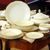 Dining set for 6 persons, Elizabeth Ivory + gold