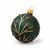 Christmas Tree Decoration Ball, 8 cm Green, Czech Glass christmas decorations