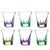 Set of 6 Water Tumblers, 270 ml, Fusion Colour, RCR Cristalleria Italiana