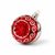 Christmas Tree Decoration Ball, 8 cm REFLECTOR (red), Czech Glass christmas decorations