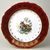 Dish round flat 32 cm (club plate), hunting - ruby, QueensCrown porcelain