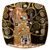 Plate dessert Gustav Klimt - Fulfilment, 21 / 21 / 2 cm, Fine Bone China, Goebel
