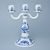 Candle holder 3-arm 25 cm, Original Blue Onion Pattern
