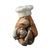 De Rosa - Chef Orangutan, 6 x 6 x 10 cm, Ceramic figure, De Rosa Montevideo