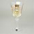 Wine cut glass Goblet 18,2 cm - 6 pcs. set, platinum + Enamel, Jahami Bohemia