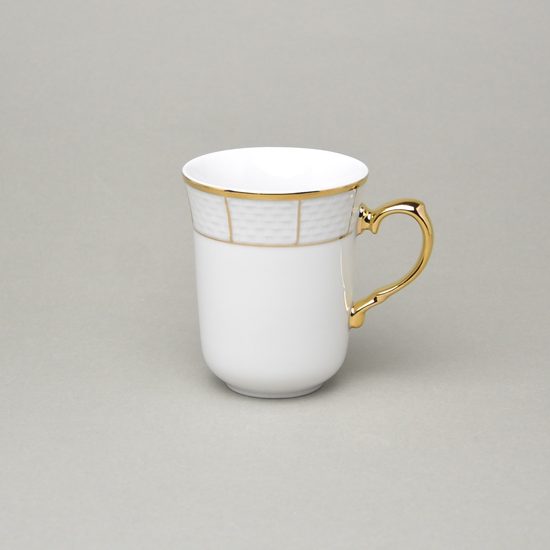 NATÁLIE zlatá: Hrnek 0,25 l, Thun 1794, karlovarský porcelán