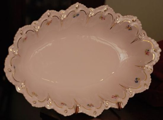 Bowl oval deep 35 cm, Lenka 247, Rose China