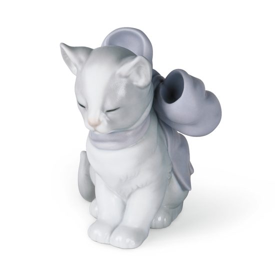 Kitty present, 10 x 9 cm, NAO Porcelain Figures