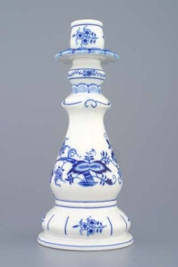 Candle holder 1982 21,5 cm, Original Blue Onion Pattern