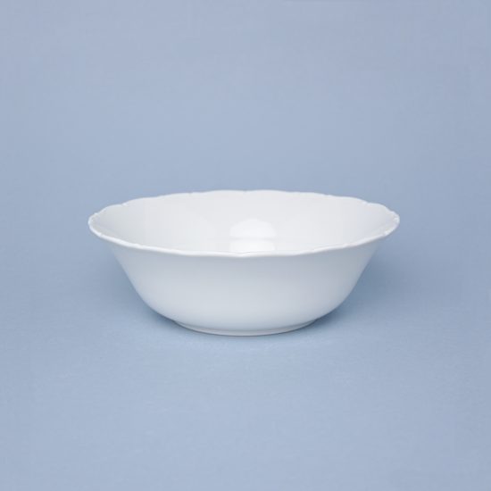 Bowl 19 cm 550 ml, Ophelia white with bottom sign, Thun 1794