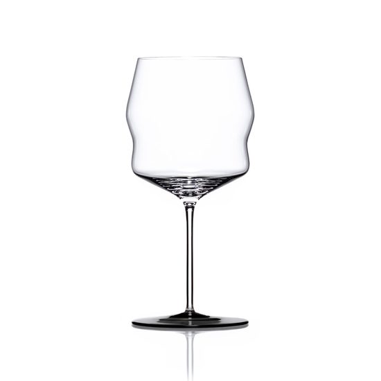 Křišťálová sklenice na víno 650 ml, Kalyke - Smoke, Sklárna Květná 1794