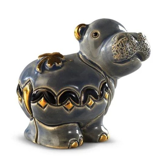 De Rosa - Mini Hippo, 4 x 4 x 4 cm, Ceramic figure, De Rosa Montevideo