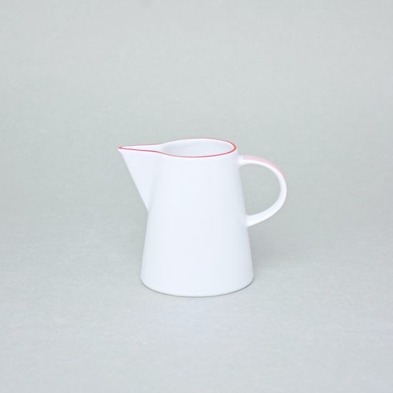 Mlékovka 240 ml, Thun 1794, karlovarský porcelán, TOM červená linka