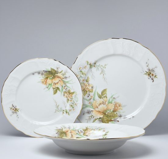 Plate set for 6 pers., Thun 1794 Carlsbad porcelain, BERNADOTTE 023011