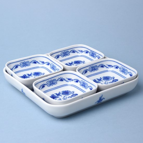 5 pcs. set of AERO bowls, Original Blue Onion pattern