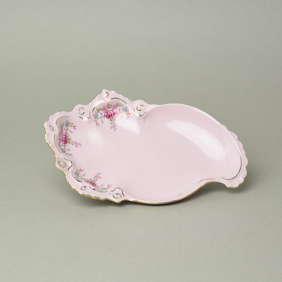 Mísa přílohová velká 13,3 cm, Lenka 563, Růžový porcelán z Chodova