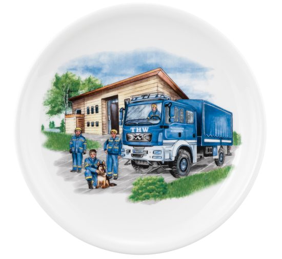 Záchranáři: Talíř mělký 25,5 cm, Compact 65501, Porcelán Seltmann