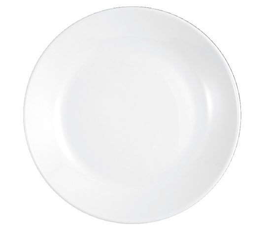 Plate round flat 25,5 cm, Modern Life UNI white, Seltmann Porcelain