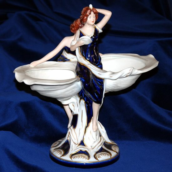 Ladies with shells 17 x 31 x 32 cm, Porcelain Figures Duchcov