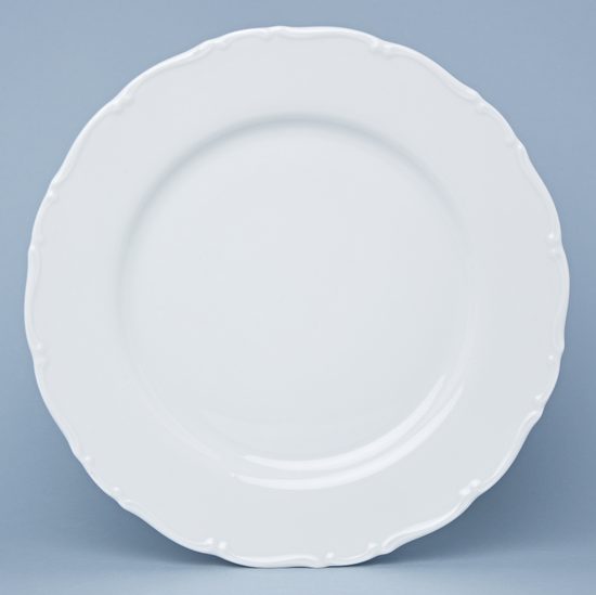 Plate club/dish round flat 30 cm, Ophelie white, Thun 1794