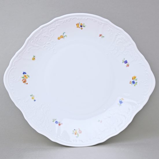 Talíř koláčový s uchy 27 cm, Thun 1794, karlovarský porcelán, BERNADOTTE házenka