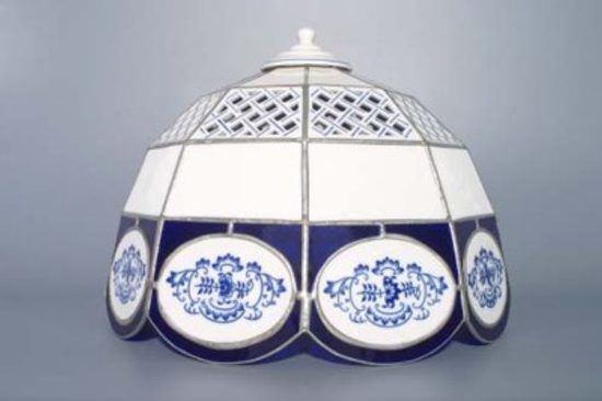 Lamp shade vitrage, Original Blue Onion Pattern